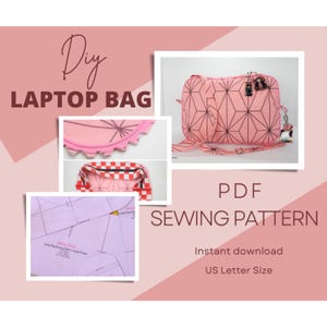 DIY Laptop Bag PDF Sewing Pattern