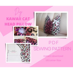 DIY Kawaii Cat Head Pillow