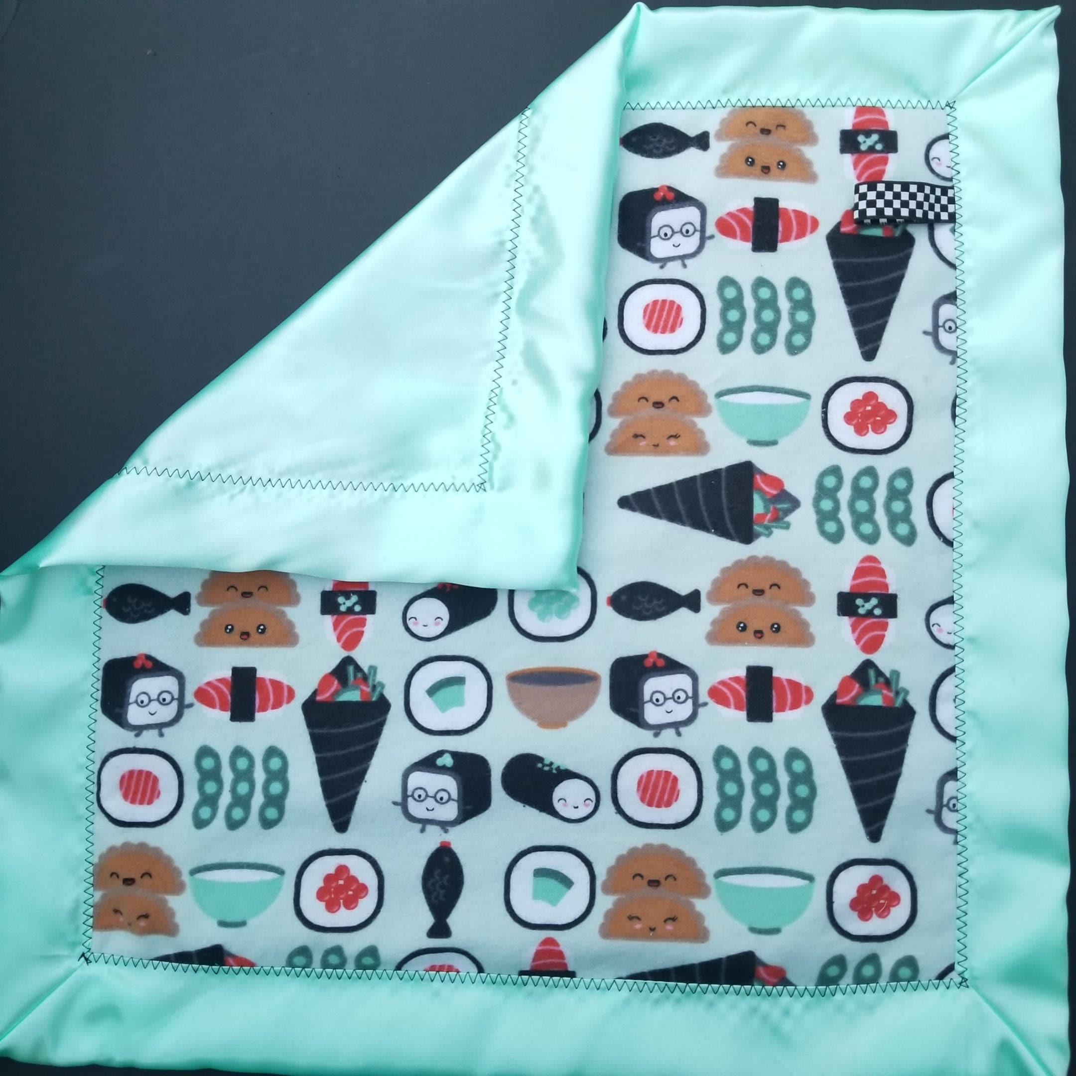 sushi baby blanket