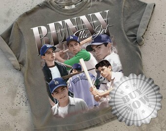 Comfort Colors The Sandlot Baseball Legend Benny The Jet Shirt, Benny Homage Shirt, Baseball Squad Crew Bootleg Tee, Benjamin Franklin Tee