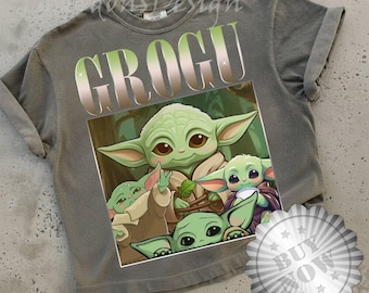 Grogu StarWars Comfort T-Shirt, Grogu Shirt, StarWars Grogu Tee, StarWars The Mandalorian Grogu Shirt, Baby Yoda Mickey Balloon Tee