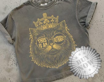 This is an Outrage Princess Donut T-Shirt, Princess Donut Tee, This is an OUTRAGE shirt, Dungeon Crawler Carl Goddammit Donut Gold Design