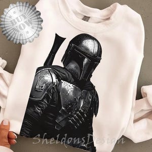 StarWars The Mandalorian Bounty Hunter Shirt, Retro StarWars Shirt, Disneyland Family Matching Shirt, Galaxy's Edge Trip, WDW Bild 2