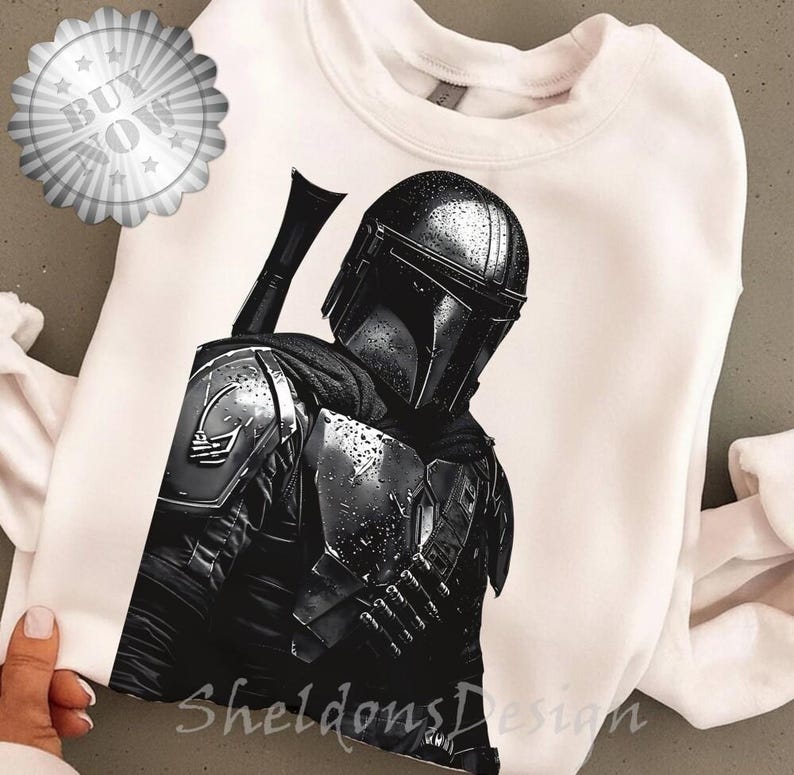 StarWars The Mandalorian Bounty Hunter Shirt, Retro StarWars Shirt, Disneyland Family Matching Shirt, Galaxy's Edge Trip, WDW Bild 2