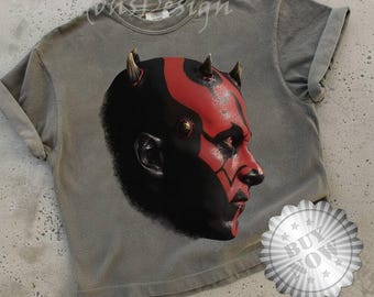 Vintage Darth Maul T Shirt StarWars Graphic Tee Phantom Menace Shirt StarWars Clone Wars Disneyland Shirt Dark Side Sith Lord Shirt