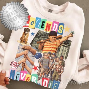 The Sandlot Movie Gift Shirt Heroes Get Remembered Sandlot Baseball, Legends Never Die Shirt, Vintage Movie, Sandlot Great Bambino Fan Tee