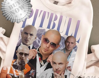 Pitbull Bootleg Png | Vintage Pitbull Homage Png | Pitbull Hip Hop Png | Rap Png | Vintage 90s Retro 90 Png | Pitbull Png
