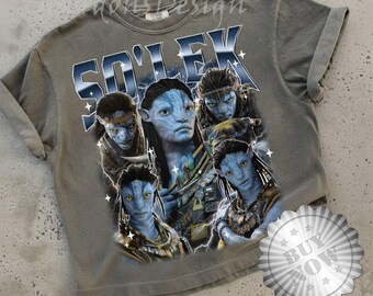 Avatar Neytiri Comfort T-Shirt, Avatar Fire And Ash Homage Movie Shirt, Disneyland Jake Sully Boyfriend Girlfriend Gift