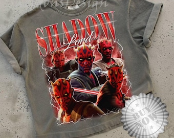 StarWars Maul Bootleg Vintage T-Shirt - Jedi Sith Graphic Tee, 90s Aesthetic Shirt, StarWars Gift 2025