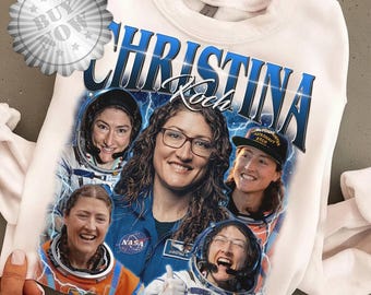 Christina Koch Vintage Shirt, Christina Koch Bootleg Shirt, Christina Koch Astronaut Shirt, Christina Koch Artemis II Nasa Mission Tshirt