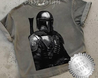 StarWars The Mandalorian Bounty Hunter Shirt, Retro StarWars Shirt, Disneyland Family Matching Shirt, Galaxy's Edge Trip, WDW