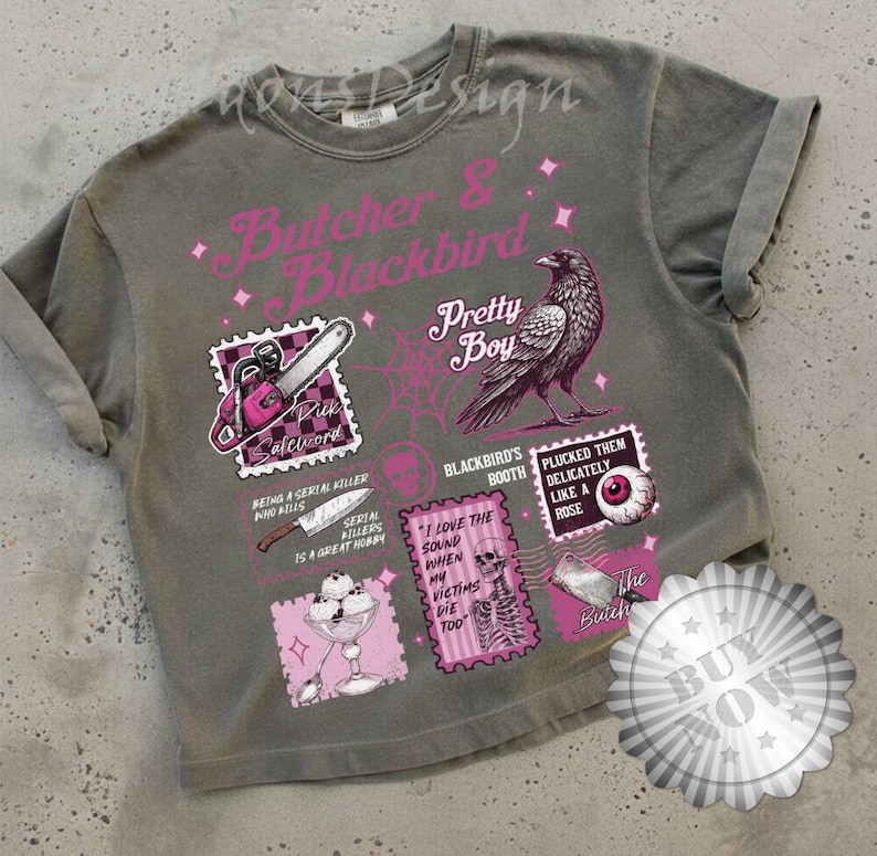 Dark Romance Butcher and Blackbird Comfort Shirt, Bookish Gift, Cookie & Cream Ice Cream Shirt, Brynne Inspired Book Sweatshirt zdjęcie 2