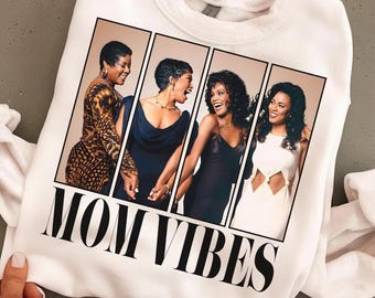 Retro 90s Mom Vibes Shirt, Waiting To Exhale Mama Vibes Tee, Black Women Exhaling Sweatshirt, Mother's Day Gift For Mom, Cool Mom Shirt