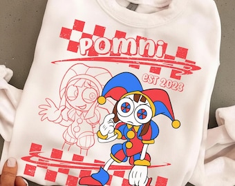 Personalized The Amazing Digital Circus Shirt, Pomni Jax Ragatha Gangle Kinger Zooble Shirt, TADC Characters Shirt, Circus Birthday Tee Gift