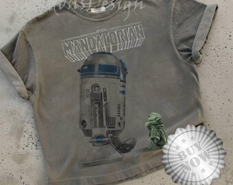 StarWars The Mandalorian Mando and Baby Yoda T-Shirt, StarWars Villain Tee, Revenge of the Sith Comfort Shirt, Vintage Galaxy’s Edge Tee