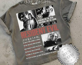 Vintage Resident Evil Requiem Shirt, Honor Resident Evil 9 Sweatshirt, Gift For Gamer, Umbrella Corps Horror Game Tee 2026