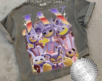 Camiseta pirata de Jax The Amazing Digital Circus, sudadera con personajes de TADC, regalo para fans del circo, regalo de cumpleaños de anime para niño o niña fan.