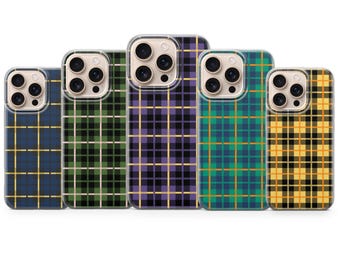 Klassiskt rutigt telefonskal Vintage-fodral för iPhone 17 Pro Max, 16e, 15, 14, 13 och Samsung S25 Ultra, S24 FE, A56, A16, Pixel 10 XL, 9a, 8, 7
