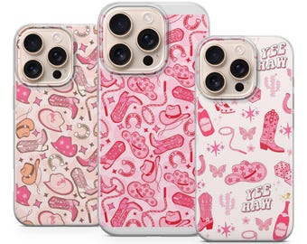 Cowgirl-telefonskal Cowgirl-fodral för iPhone 17 Pro Max, 16e, 15, 14, 13 och Samsung S25 Ultra, S24 FE, A56, A16, Pixel 10 XL, 9a, 8, 7