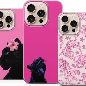 Black Panther-telefoonhoesje Panther Cover voor iPhone 17 Pro Max, 16e, 15, 14, 13 en Samsung S25 Ultra, S24 FE, A56, A16, Pixel 10 XL, 9a, 8, 7