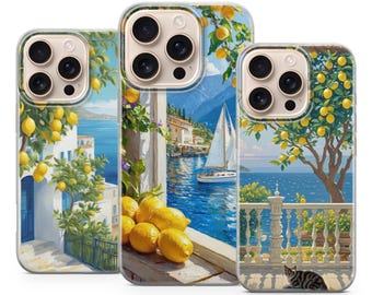 Citron Sommar Mobilskal Citron Fodral för iPhone 17 Pro Max, 16e, 15, 14, 13 & Samsung S25 Ultra, S24 FE, A56, A16, Pixel 10 XL, 9a, 8, 7