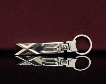 Llavero con emblema metálico de lujo del BMW Serie X3