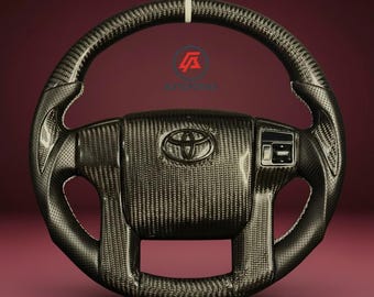 Real carbon fiber Toyota OEM TRD customized steering wheel 4runner (2009-2021)