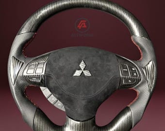 Mitsubishi Lancer Evolution Evo X 2007-2016 Carbon Fiber JDM Steering Wheel