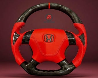 Volante de fibra de carbono hidrodinámico para Honda Accord de séptima generación