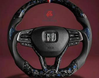 Volante de fibra de carbono forjada compatible con Honda Accord de 10.ª generación (2018-2022) – Repuesto