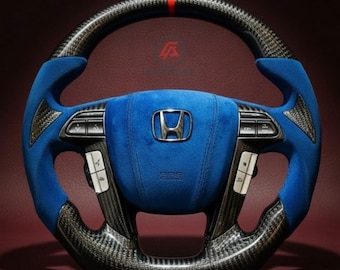 Honda Accord 2008–2012 Carbon Fiber Flat Bottom Steering Wheel | OEM 8th Gen