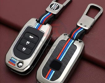 Cubierta de llave de fibra de carbono/aleación de zinc para Honda Civic 2013-2015 (9.ª generación)