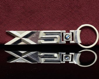 Llavero con emblema metálico de lujo del BMW Serie X5
