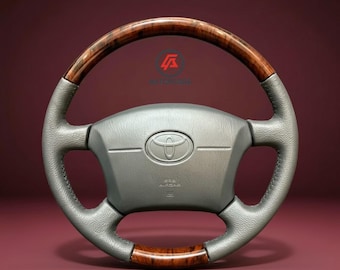 Toyota Land Cruiser 100 Series Lexus LX470 Steering Wheel Wood Grain