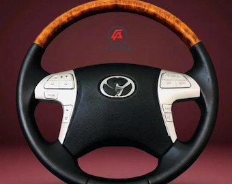 Carbon Fiber Steering Wheel Compatible with Toyota Hilux Vigo, Corolla, Camry, Highlander & Innova – Aftermarket