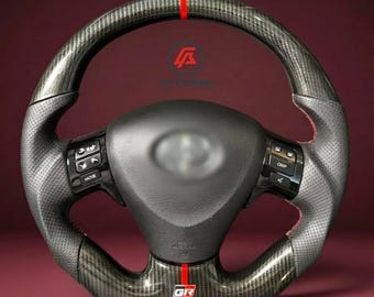 Carbon Fiber Steering Wheel Compatible with Corolla 2009–2012 – Aftermarket