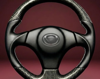 Real Carbon Fiber Steering Wheel compatible with Supra MK4 1993–1998 Aftermarket Upgrade