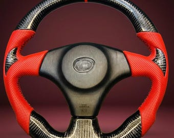 Volante personalizado de fibra de carbono compatible con MK4 Celica MR2 MR-S Altezza JZX – Aftermarket