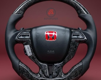 Honda Accord 2008-2012 forged Carbon Fiber Steering Wheel with Perforated leather grips