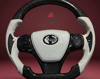 Carbon Fiber Steering Wheel Compatible with Toyota Camry (2012–2017) – Aftermarket
