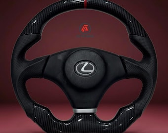 Lexus Carbon Fiber Red Stitched for SC300,400 IS300 IS200 Steering Wheel