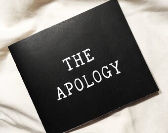 The Apology +++ self-published comic+++