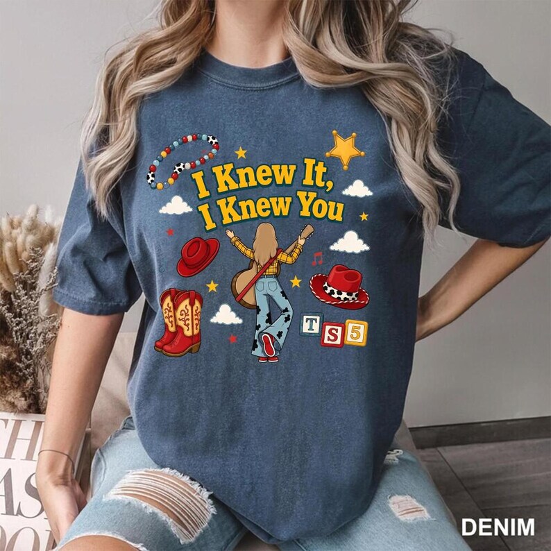 Toy Story 5 Comfort Colors Shirt, I Knew It, I Knew You Shirt, It's A Tay Story, Disneyland Toy Story Birthday Shirt, Music Tee image 2