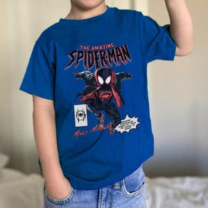 Comfort Colors The Amazing Black Suit Spiderman 2099 Comics T-shirt, Vintage Comic Black Suit Spider Man Fan Shirt, Amazing Spiderman Gift image 2