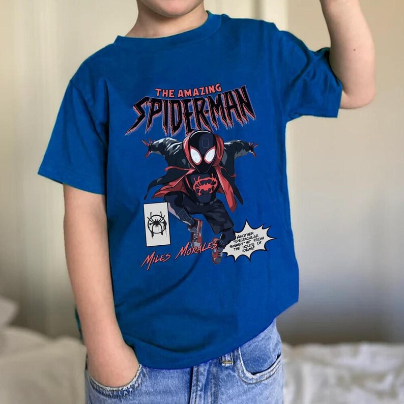 Comfort Colors The Amazing Black Suit Spiderman 2099 Comics T-shirt, Vintage Comic Black Suit Spider Man Fan Shirt, Amazing Spiderman Gift image 2