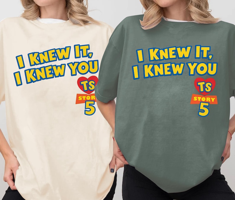 Disneyland Pixar Toy Story 5 I Knew It I Knew You Swift Shirt,TSwift Toy Story 5 Inspired Shirt,I Knew It I Knew You TSwift Inspired Tee image 2