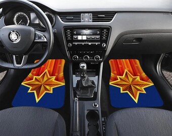 Alfombrillas para coche del Capitán América (MCU), regalo para fans de los coches, accesorios para coche de superhéroes del MCU, alfombrilla antideslizante.