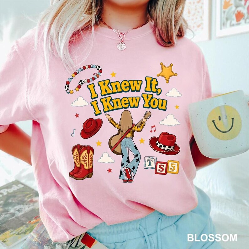 Toy Story 5 Comfort Colors Shirt, I Knew It, I Knew You Shirt, It's A Tay Story, Disneyland Toy Story Birthday Shirt, Music Tee image 3