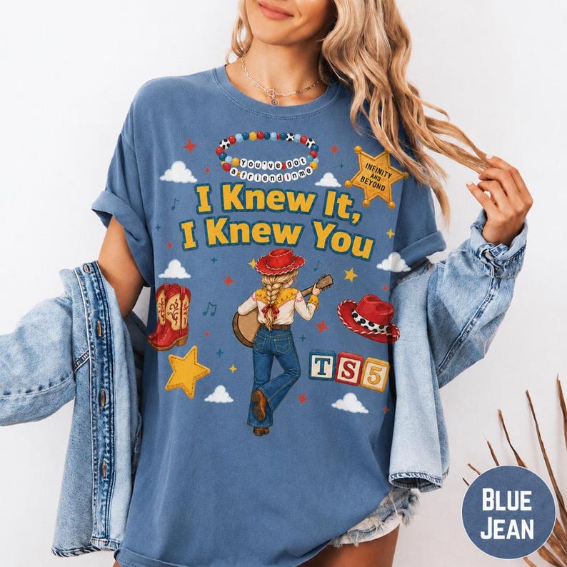 Disneyland Pixar Toy Story 5 I Knew It I Knew You Shirt, Toy Story 5 Birthday Shirt, Toy Story Were Turning 5 afbeelding 1