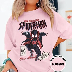 Comfort Colors The Amazing Black Suit Spiderman 2099 Comics T-shirt, Vintage Comic Black Suit Spider Man Fan Shirt, Amazing Spiderman Gift image 4
